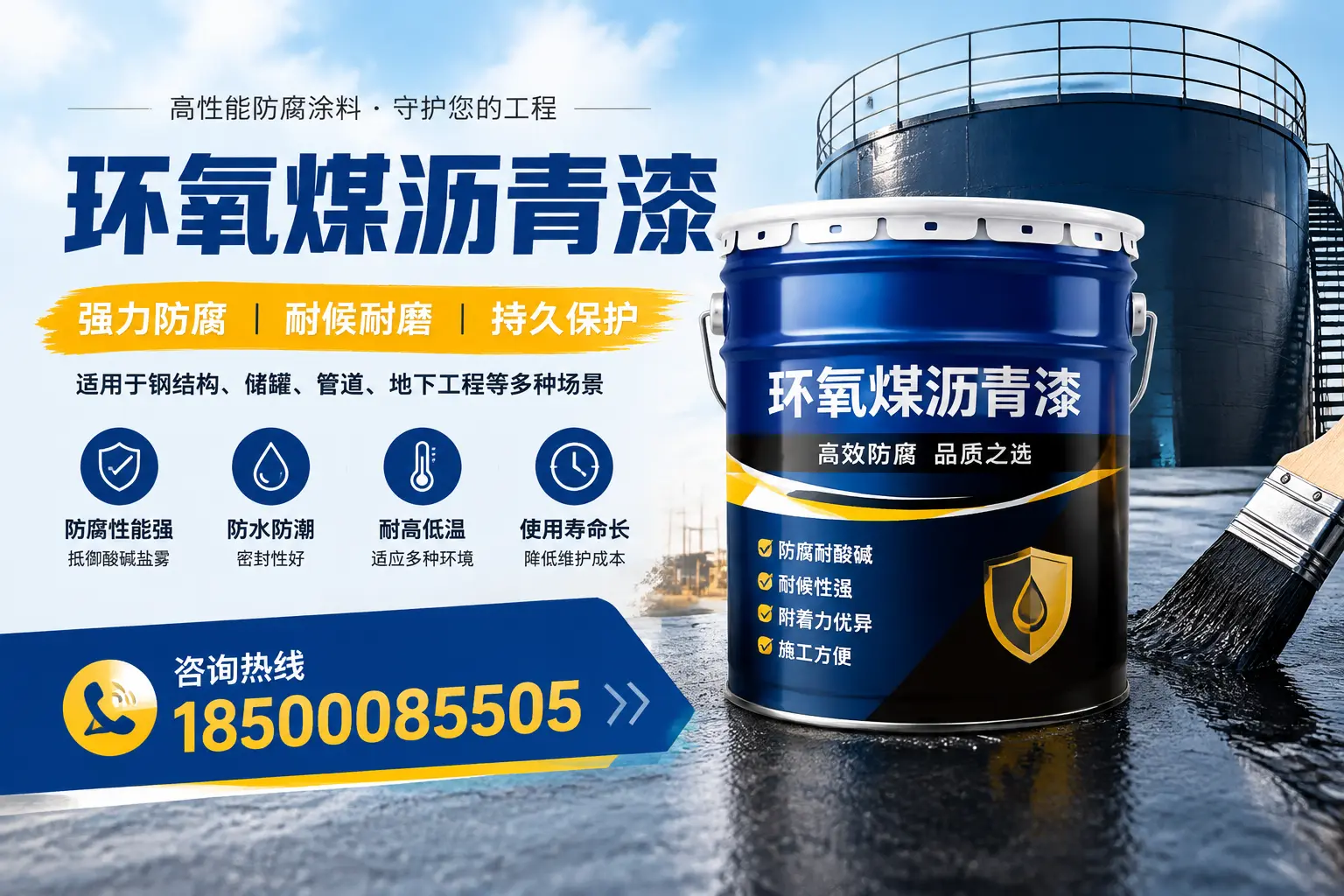 环氧煤沥青漆在工业中的应用，克孜勒苏企业的选择